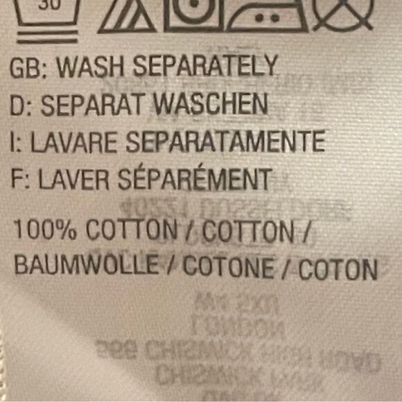 Denim & Company button pleated stripe collared blouse shirt top size large L b2 - Picture 3 of 4